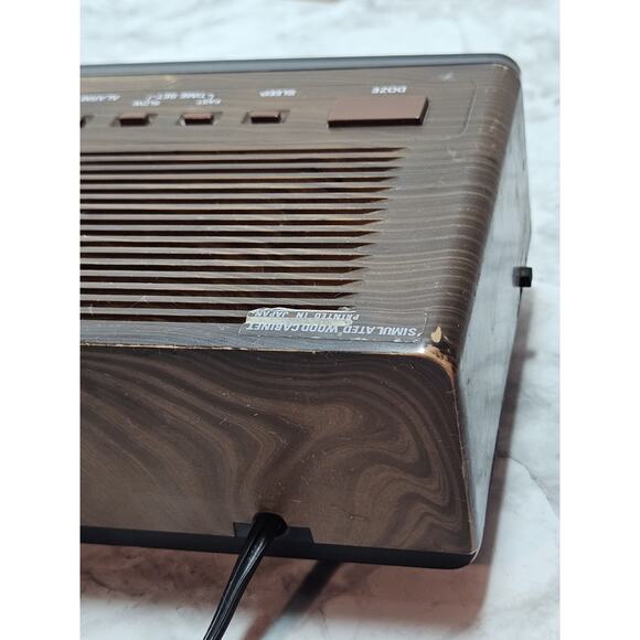 Panasonic RC-65 Vintage Radio Alarm Clock Faux Woodgrain Tested Works Great - Picture 12 of 12